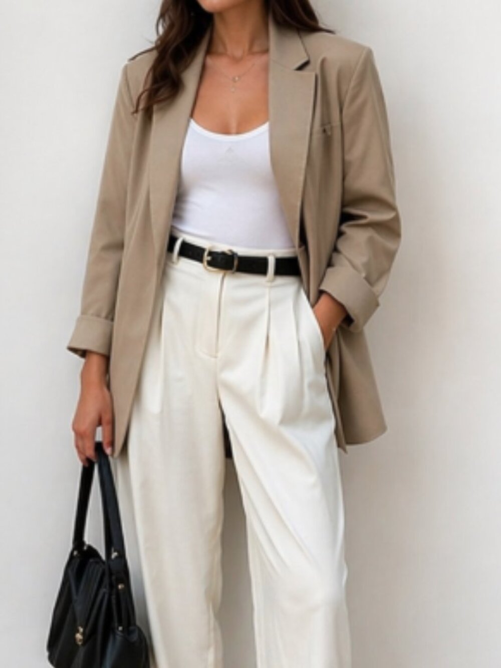 Women's Tan and Cream Jacket
